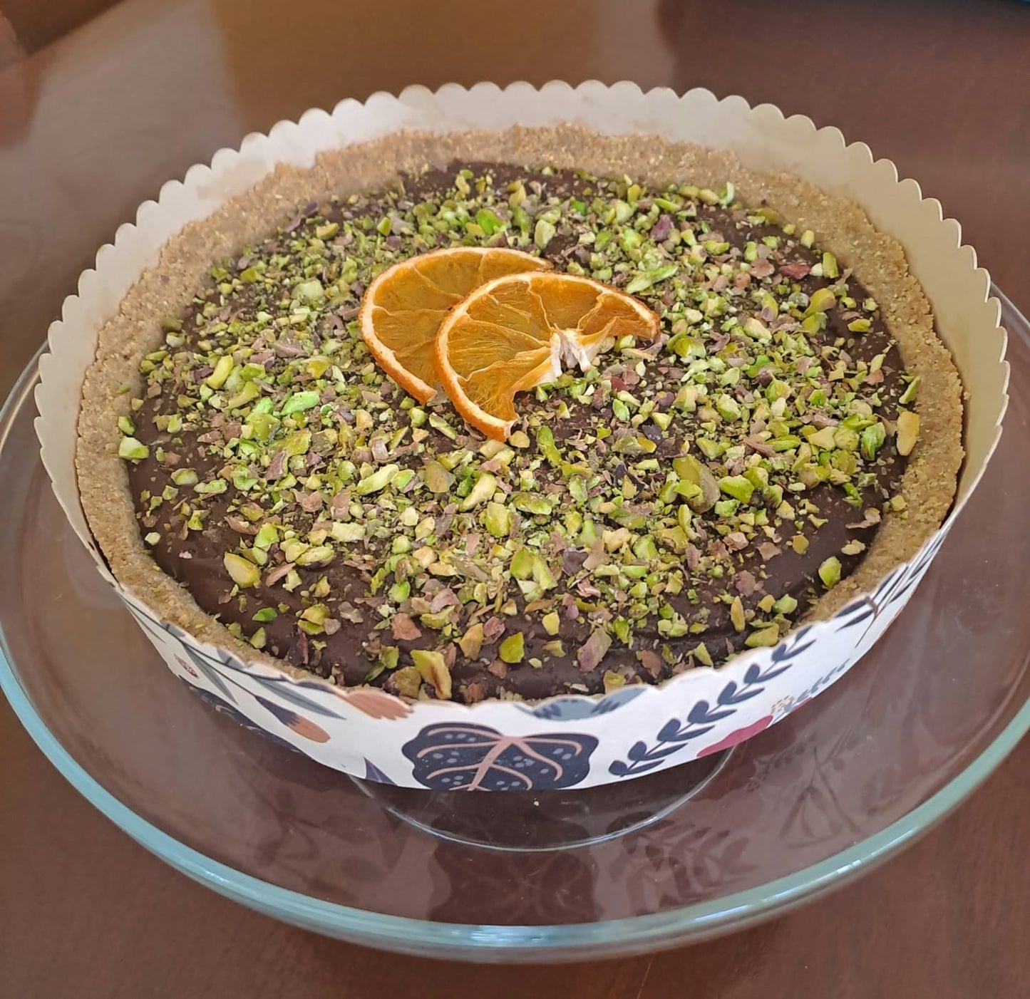 Tarta de chocolate y naranja