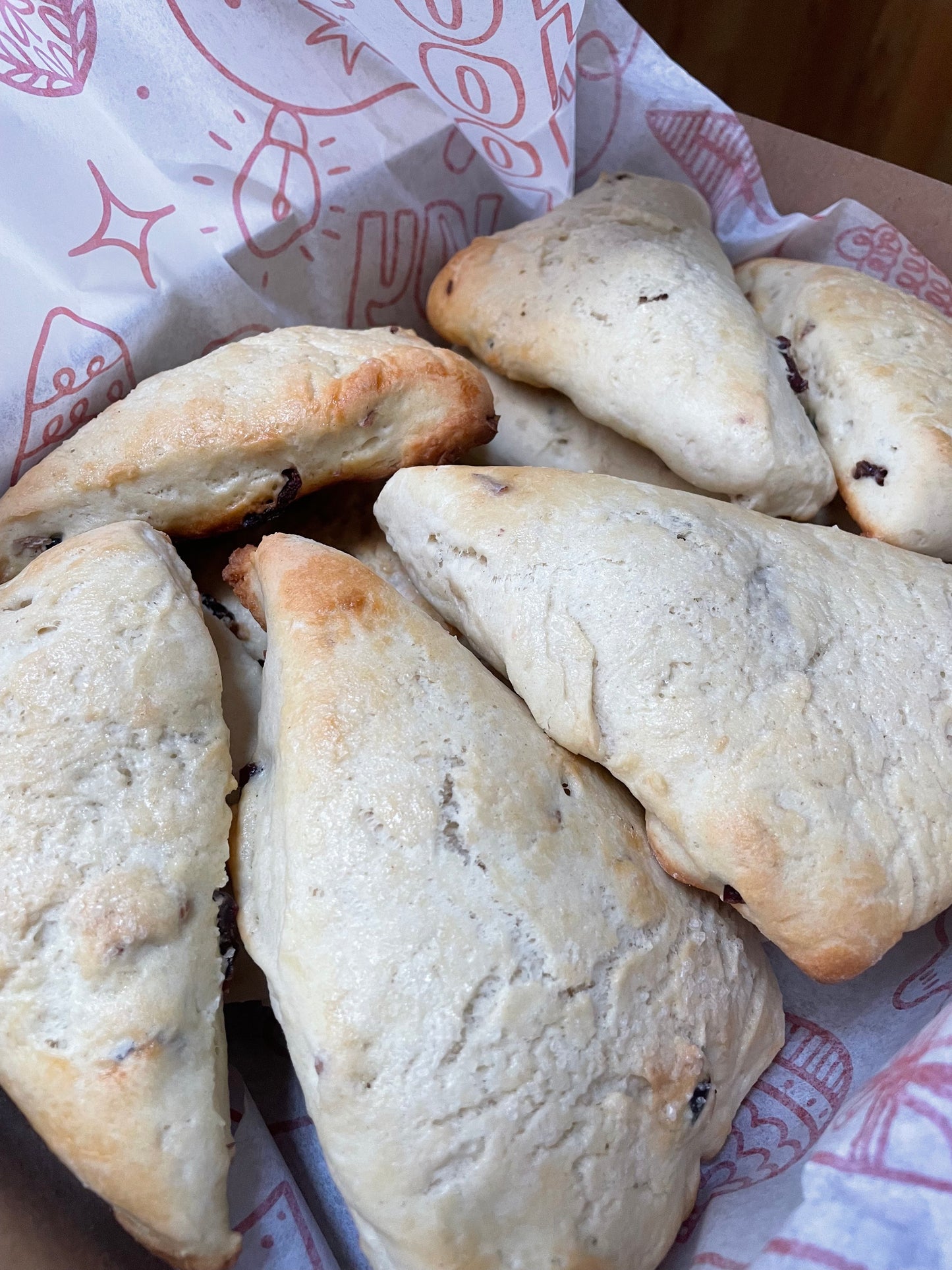scones arándano nuez